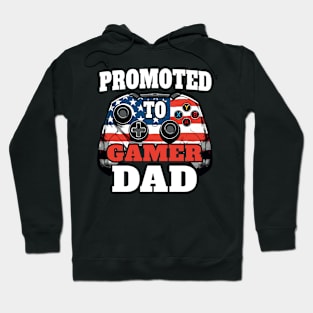 Promoted to Gamer Dad: American Flag Controller Hoodie